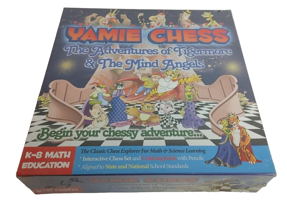 Yamie Chess Math Education Adventure Tigermore and Mind Angels K-8 Coloring Book
