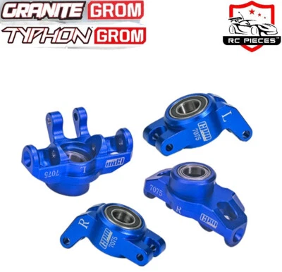 ARRMA GRANITE GROM 1/18 TYPHON 7075 ALLOY F+R STEERING BLOCK ARA320807 ARA330807 - Image 1 of 4