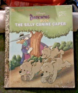 DISNEY'S Darkwing Duck The silly canine caper Little Golden Book VINTAGE - Picture 1 of 1