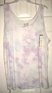 Top sin mangas en capas para damas talla 2X multicolor - Imagen 1 de 2