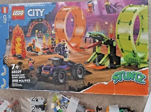 LEGO City Double Loop Stunt Arena 60339 Toy Building Set OPEN BOX - Picture 1 of 7