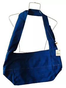 Free People We The People Waxed Canvas Sling Bag ICELAND’S BLUE NWT Large Tote - Picture 1 of 10