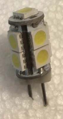 1.0W G4 base 9 SMD led car boat 12V pathlight bulb lamp low voltage 6500k white - Image 1 of 3