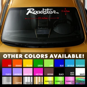 ROADSTER MIATA MX-5 MAZDA Windshield Banner Premium Vinyl Decal Sticker 23"x5" - Foto 1 di 3