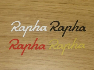 4 Rapha Vinyl Decals Stickers Custom Colours Helmet Bike Frame Forks Wheel Cycle - Picture 1 of 2