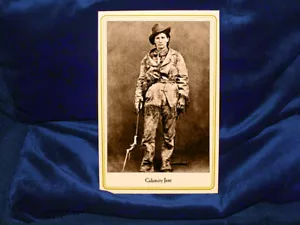 Calamity Jane Handmade Cabinet Card Photograph Old West Vintage CDV CCv2 - Picture 1 of 2