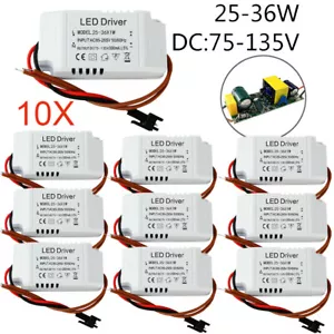 10PCS Led Driver Transformer 135V Power Supply 300 mA DC 36W USA - Picture 1 of 4