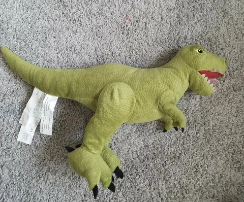 Ikea Jattelik Dinosaur Tyrannosaurus Rex Plush Green Stuffe Animal 17" TRex 2006 Cover