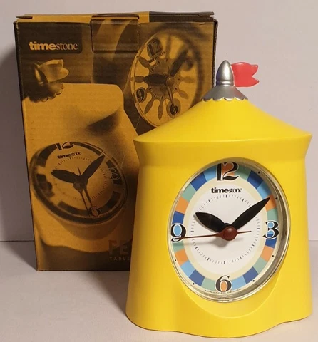 Festivo Circus di Lemon Table Alarm Clock by Timestone Longford Design UK Tested Cover