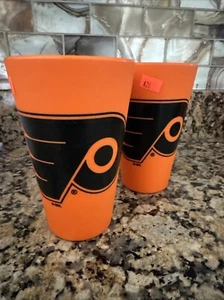 Philadelphia Flyers Silicone Pint Glass Set Of 2 - Picture 1 of 1