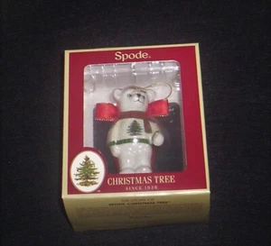 SPODE Teddy Bear CHRISTMAS ORNAMENT New IN BOX - Picture 1 of 2