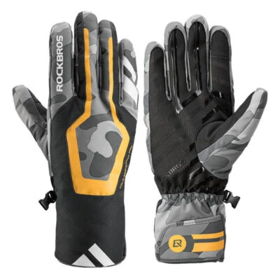 ROCKBROS Winter Handschuhe Skihandschuhe Wasserdicht Fahrrad Motorrad Warm Sport - Bild 1 von 4