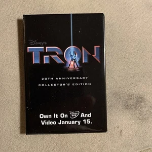 Tron Movie Video Promo Pin Back Ads - Picture 1 of 2