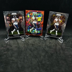 Akiem Hicks 2020 Panini Prizm Red Cracked Ice Prizm Lot (3)  - Bild 1 von 2