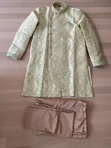 Indian wedding jacket and pants for men Anarkali/Lehenga Style Size 42 - Picture 1 of 5