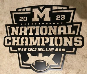 Wolverines National Champs 2023 Metal Sign - Picture 1 of 1