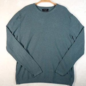 Industrie Mens Jumper Pullover 100% Cotton Round Neck Green Size XL - Picture 1 of 16