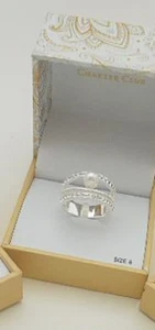 Charter Club Silberfarben Perlen Multi-Band Ring - Neu - Bild 1 von 2