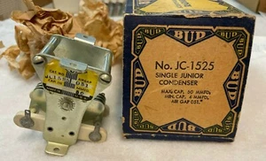 Vintage NOS Bud JC-1525 Junior Condensatore variabile tipo sezione singola - Foto 1 di 5