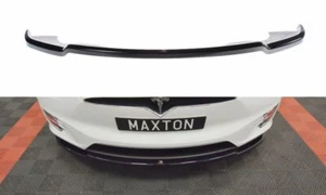 Front Diffusor Splitter V1 Maxton Design Glanz Schwarz ABS für Tesla Model X - Bild 1 von 5
