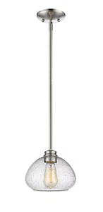 Amon 1-Light Mini Pendant Light In Brushed Nickel - Picture 1 of 1