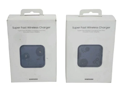 Lot of 2 Samsung Super Fast Wireless Charger (Max 15W) With Power Adapter - Image 1 of 4