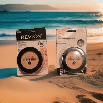 2-  Revlon ColorStay Pressed Powder, -Light Medium 16 Hrs  # 830, NEW  - Image 1 of 4