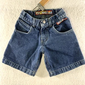Vintage JNCO Little Boys Denim Long Shorts Sz 4 Embroidered Y2K Streetwear Skate - Picture 1 of 14