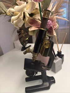 JUGENDSTIL MIKROSKOP R.WINKEL GÖTTINGEN NR.15571 EISEN MASSIV MESSING 20.JHD - Bild 1 von 5