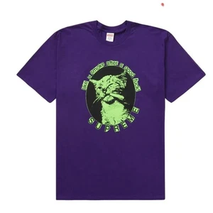 Camiseta Supreme SS23 Primavera/Verano23 Púrpura Humo Algodón Para Hombre Talla Grande Nueva Con Etiquetas - Imagen 1 de 5