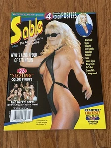 Wrestling World Presents Sable Magazine With 4 Color Posters August 1999 Rare - Picture 1 of 3