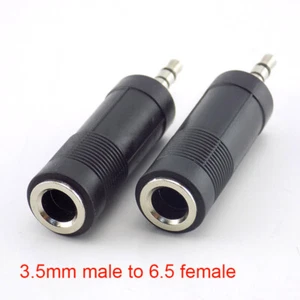 3.5mm Male to 6.5 mm Female Adapter Headphone Speaker Audio Jack Converter plug - Picture 1 of 7