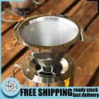 Cone Pour Over Coffee Filter Dripper Double-layer Filter Screen Kitchen Tool (M)