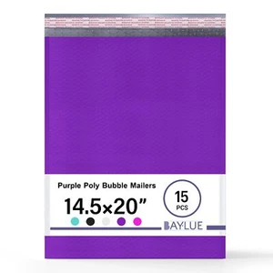 Lila 14,50x20, Poly Luftpolster Versandtaschen, (#7), extra groß, gepolsterte Umschläge, Luftpolsterfolie - Bild 1 von 1