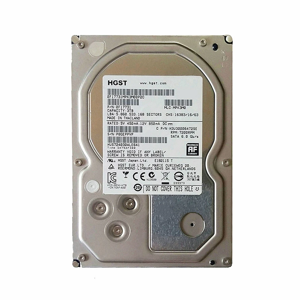HGST 3TB 7k4000 SATA6 HUS724030ALE641