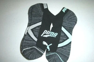 Puma SPORT da uomo Athletics LOW CUT 2 paia calze casual a maglia morbida taglia:7-11 -nere - Foto 1 di 5
