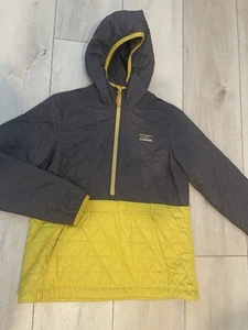 LL Bean Katahdin Insulated Pullover Half Zip Primaloft Quilted Hooded Small Reg - Picture 1 of 10