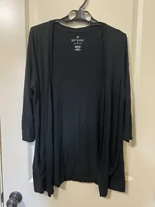 American Eagle Outfitters Soft Sexy Cardigan Sweater Black Size Large - Picture 1 of 5