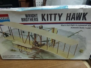 Monogram Wright Brothers KITTY HAWK Plastic Scale Model Kit New Sealed Box - Picture 1 of 4