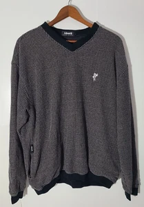 Vintage 90s Ashworth Herren Strick Golf Pullover Größe Large Made in USA - Bild 1 von 6
