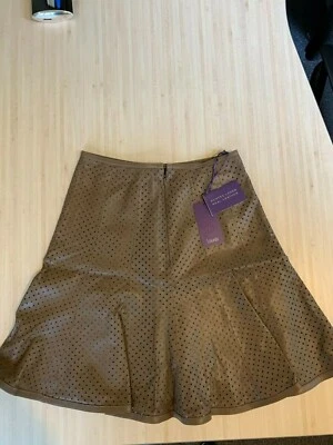 NEW Ladies Laurel Real Leather Braun Skirt Style 71490 Sizes 32 & 36 Foto 1 de 4