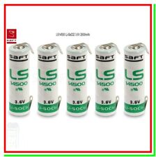 pila litio ls14500 SAFT 3,6v Li-SOCl2 lamelle a U STILO AA batteria a saldare x5
