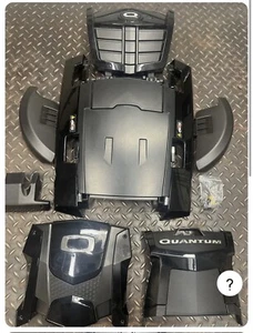 Complete Set of Black Plastic Shroud Cover for Quantum Q6 Edge Power Wheelchair - Picture 1 of 3
