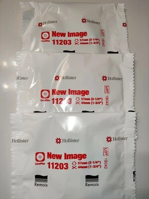 Pack of 25 Hollister 11203 New Image Flat CeraPlus Skin Barrier 2.25", Cut 1.75" - Image 1 of 2