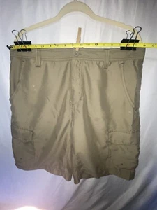 Magellan MEN'S Tan Khaki OUTDOOR CARGO SHORTS SIZE WAIST 34" INSEAM 13" - Picture 1 of 6