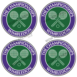 Wimbledon Tennis Aufkleber Laptop Auto Fenster (Größe/Menge wählbar) - Bild 1 von 1