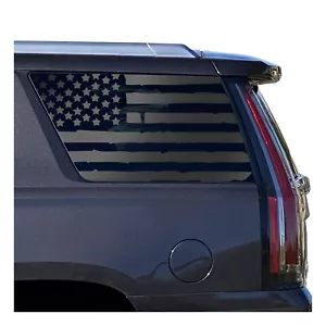 Distressed American USA Flag Decals for Cadillac Escalade window 2021-2024 - Picture 1 of 4