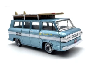 ZD 1:87 Blue Station Wagon Camper Van Classic Sports Model Diecast Metal Car BN - Picture 1 of 6
