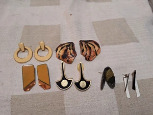 Lote de 6 pendientes grandes años 80 - Imagen 1 de 3