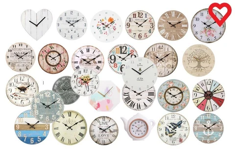 Hanging Wall Analogue Clocks Office Bedroom Home Kitchen Decor Cover